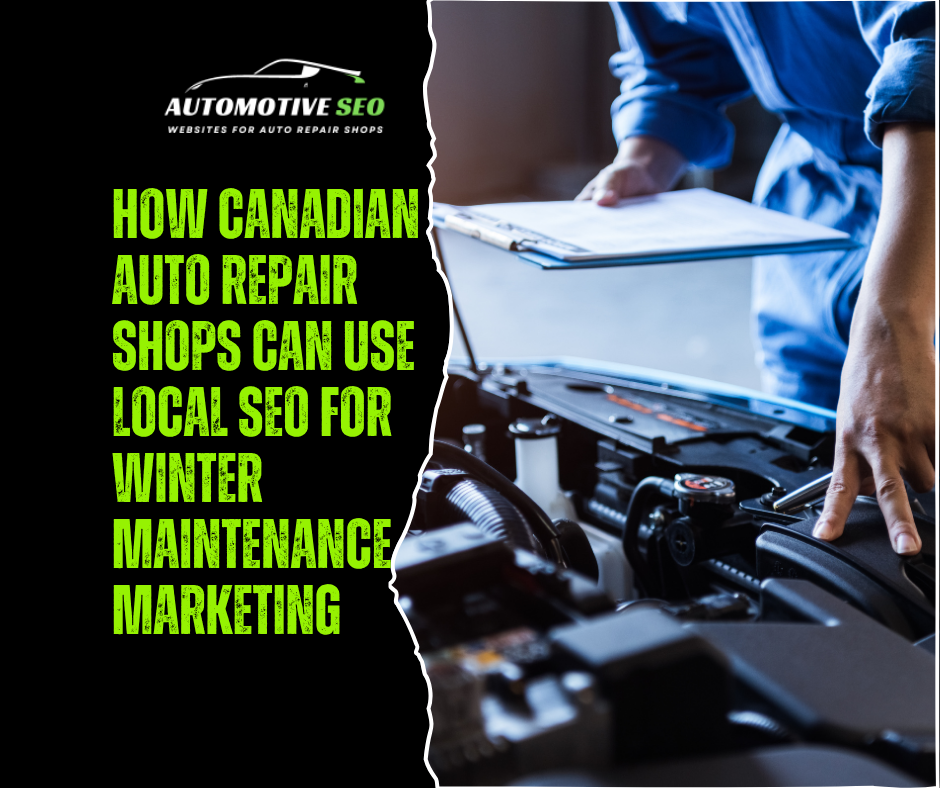 Winter auto maintenance marketing Canada